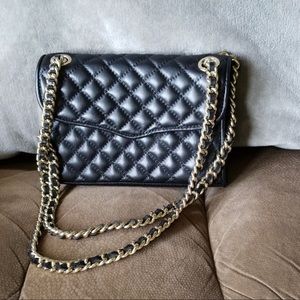 Rebecca Minkoff black leather mini quilted bag